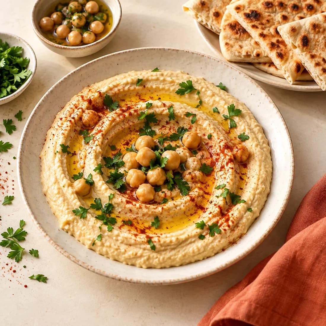 Hummus ja leipä